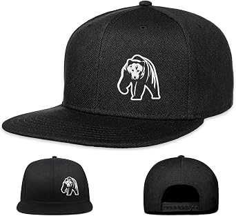 Negi Skull Hats for Men Baseball Cap, Adjustable Flat Bill Hats Black Hats, Snapback Hats for Women Retro Trucker Cap