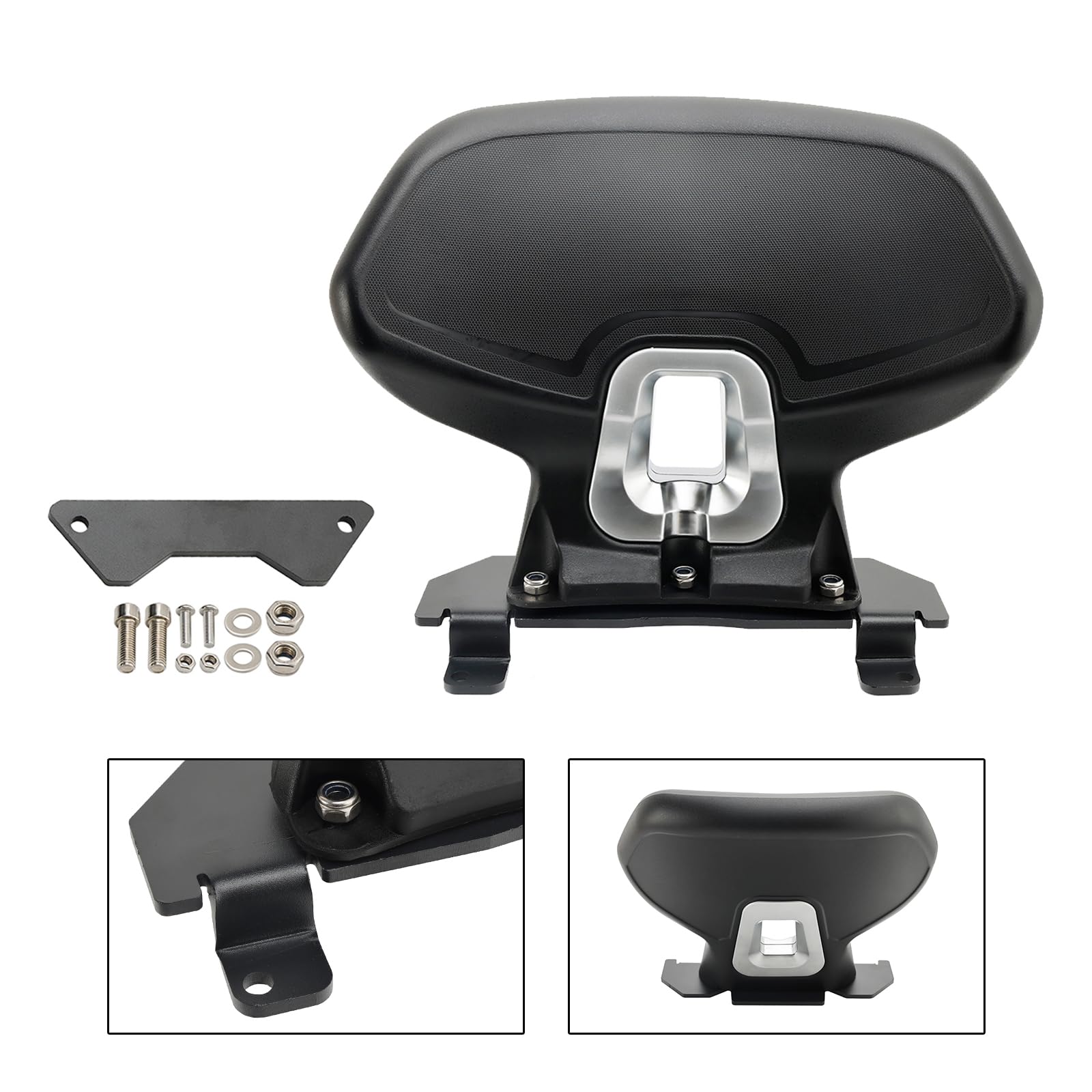 Topteng Passenger Sissy Bar Backrest Apto para BMW C400X 2018-2023 with Original handrails, Need Original Tailstock