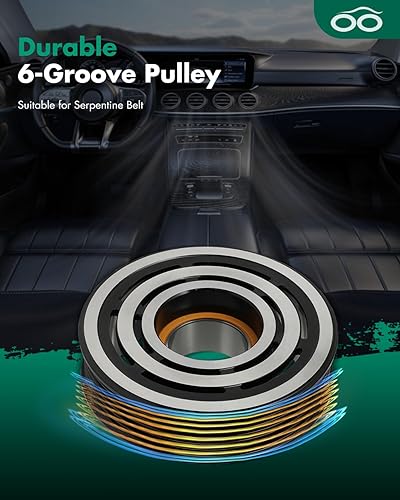 Miniatura 372 de SCITOO Compresor de CA para Acura TSX 2.4L 2004 2005 2006 2007 2008, CO 10849T Compresor de aire acondicionado con embrague 38810RBBA01 10360661