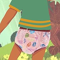 Vista 3 de Max Shape 6 paquetes de ropa interior de entrenamiento para niñas con capa absorbente de cena, pantalones reutilizables de entrenamiento