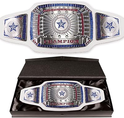 TrophyPartner White Championship Award Belt