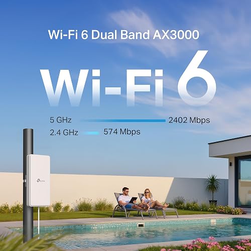 TP-Link Archer NX500-Outdoor Router 5G avec SIM d'extérieur, WiFi 6 AX3000Mbps Dual Band, 5G jusqu'à 4,67 Gbps, connecte 200+ appareils, Port 2,5 GE, PoE passif/802.3af/at, IP66, Montage Facile - 10