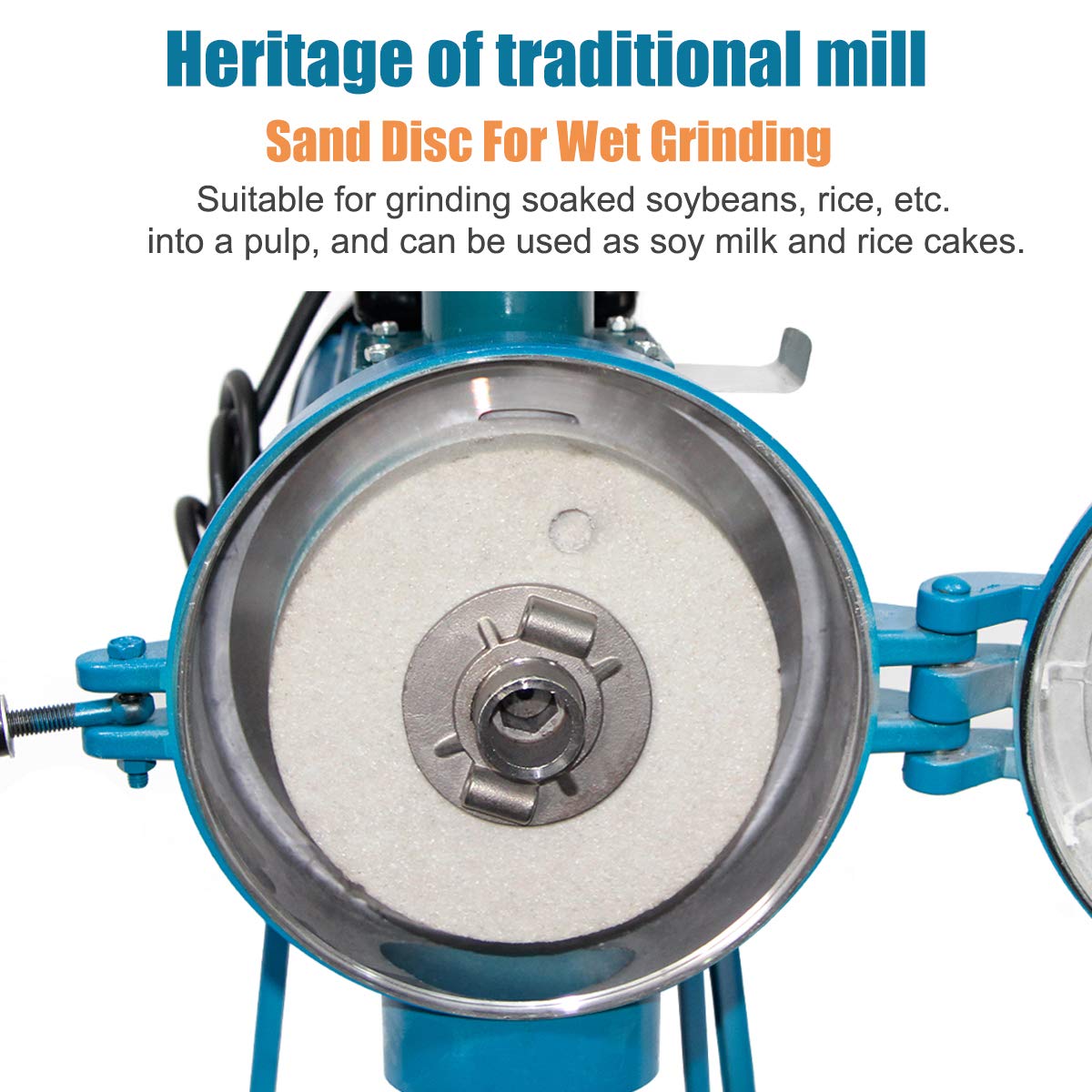 Grain Mills Wet Dry Cereals Grinder, Electric Wet Grain Mill Corn Mill
