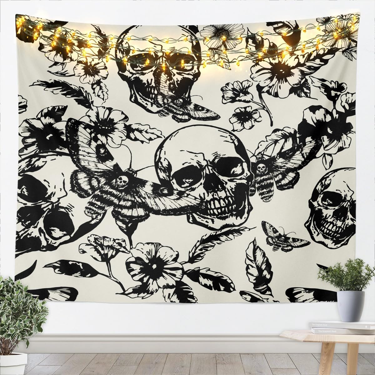 jejeloiu Cute Mushroom Decor Tapestry Cartoon Ladybug Wall Hanging Blanket for Boys Girls Teens Room Decor Kawaii Fungus Wall Art Medium 59"x59" Wild stuff Breathable Soft Lightweight Microfiber image 4