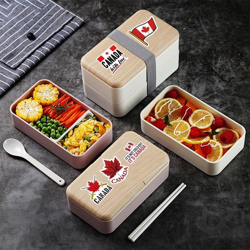 Canada Stickers 50Pcs Canadian Waterproof Vinyl Decals for Bike Water Bottles Laptop Bicycle Refrigerator Cup Luggage Computer Mobile Phone Skateboard - Image 8