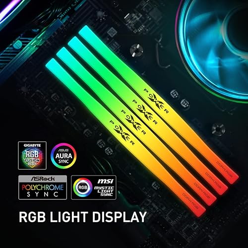Miniatura 4 de Silicon Power Gaming DDR4 32 GB Kit (2 x 16 GB) Zenith RGB 3600MHz (PC4 28800) C18 Módulo de memoria de escritorio Ram con disipador de calor negro
