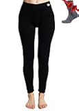 Merino Wool Base Layer Women Pants 100% Merino Wool Leggings Heavyweight, Midweight, Lite Thermal Underwear Bottom and Socks