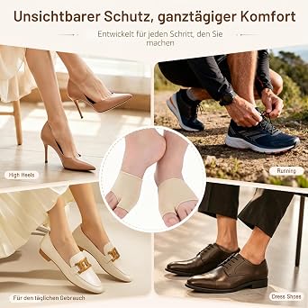 Metatarsal Pads Washable and Reusable Bunion Pads Soft Forefoot Pads Invisible Forefoot Pads for Standing Walking Running Metatarsal Pads for Men and Women