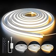 SPAHER LED Tape Light, High Brightness, Stepless Dimming, Color Tuning, Tube Light, Waterproof, Linear Luminous, Silicone Tube, Easy to Bend, Cut, Eye Friendly, Indirect Lighting, 100 V, Decoration
