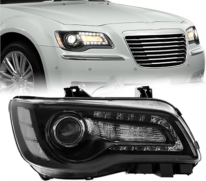TUSDAR Headlight Assembly Compatible with 2015-2023 Chrysler 300/300C