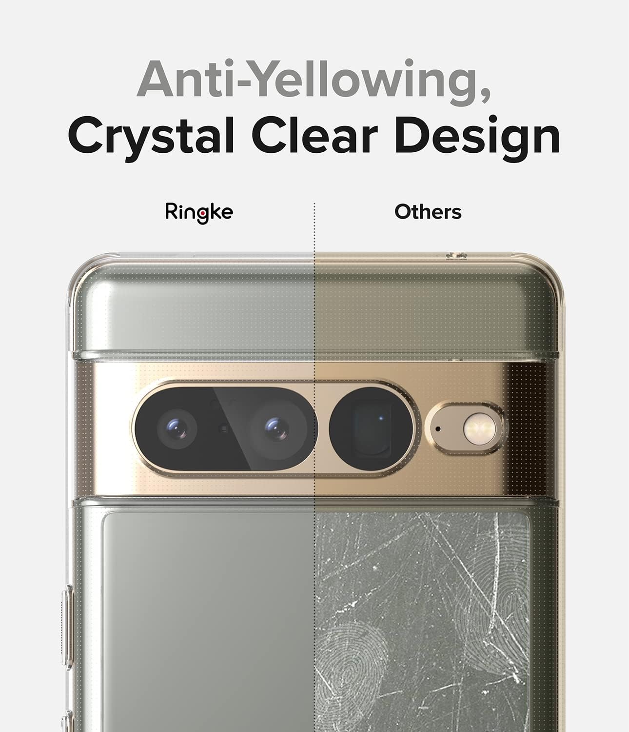 Ringke Fusion [Minimalist Fit] Compatible with Google Pixel 7 Pro Case 5G, Transparent Elegant Look Minimal Bulk Cover for Women, Men - Clear