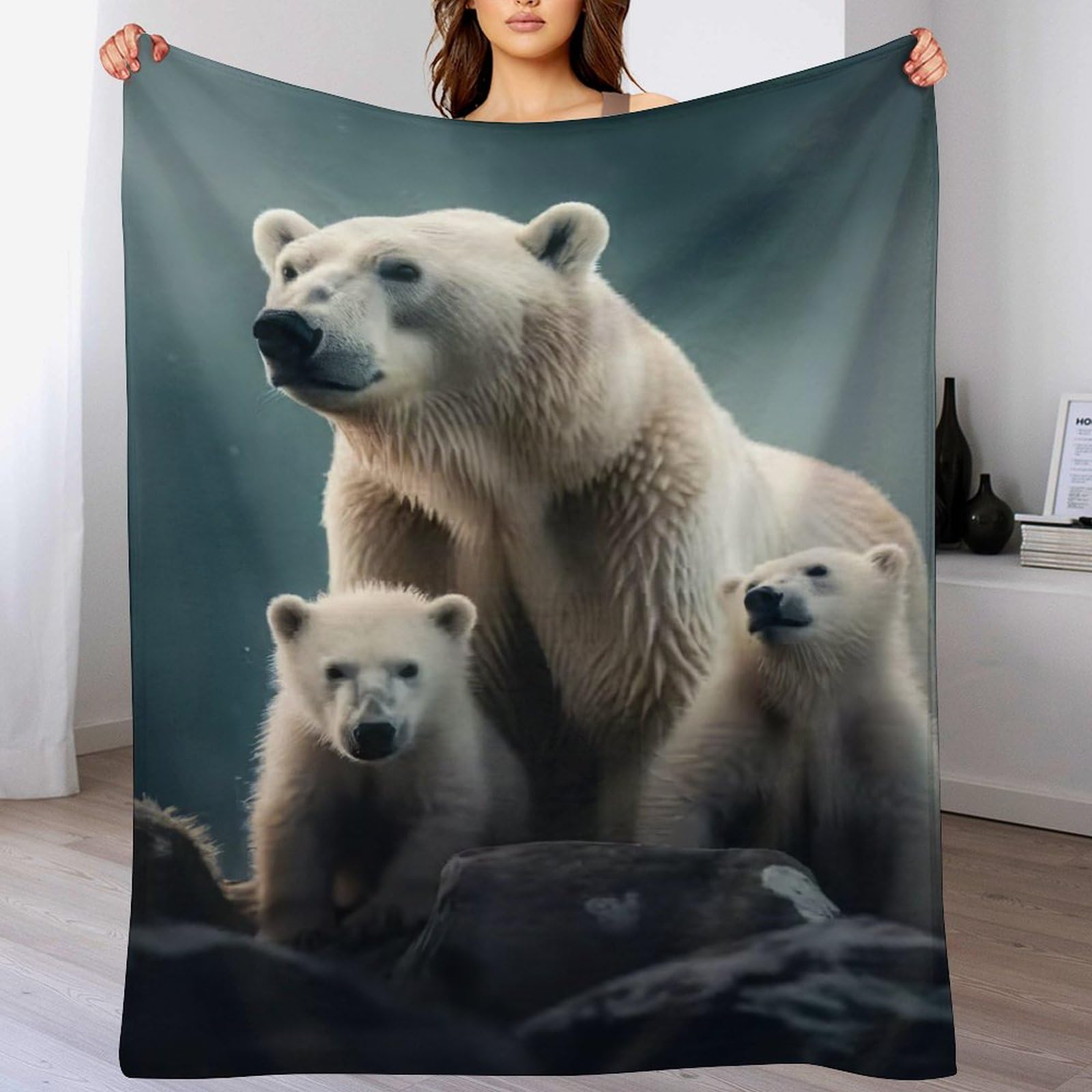 Manta polar de franela ligera para cama individual y sofá de salón multiusos