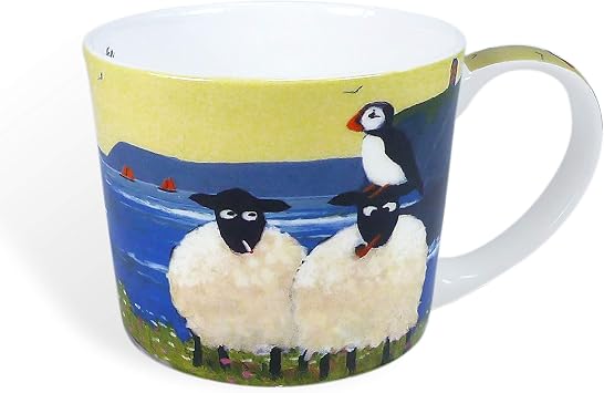 No Puffin Mug in Gift Box by Thomas Joseph - Sheep Coffee Cup