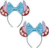 Vista 33 de FANYITY Orejas de disfraz de ratón, diademas de orejas de ratón para niñas y mujeres, talla libre