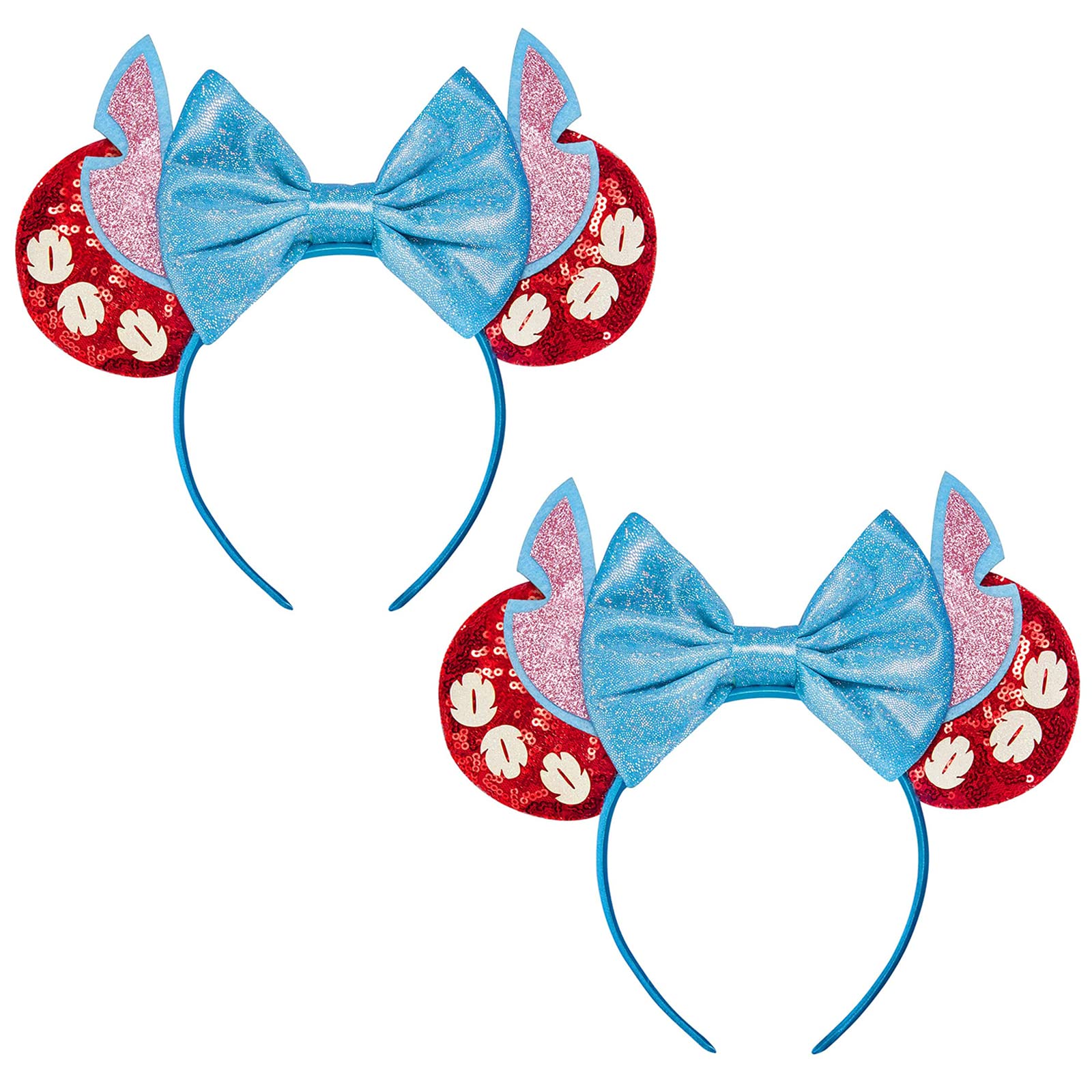 FANYITY Mouse Costume Ears,2 Pcs Mouse Ears Headbands for Girls &amp; Women Party,Size Free