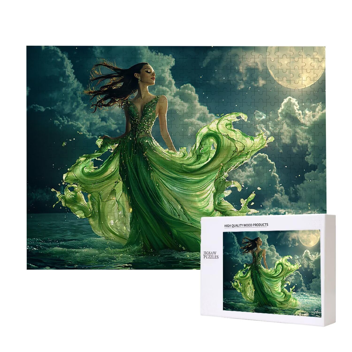 Puzzle in Legno per Adulti 5000 Pezzi | Luna Ballerina| Giocattoli Educativi | Puzzle Adulti E Famiglie Decor | Dimensione Di 156x105cm | Regalo Adultis | Regali Natale (Formato: 62.4x42in) o-939