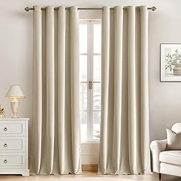 MIULEE 90 Inches Velvet Curtains