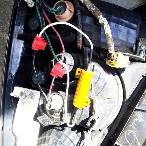 Miniatura 7 de ZONETECH Resistencias de carga LED de 50 W y 6 ohmios  4 resistencias de carga LED de alta calidad para luces direccionales LED o luces LED de