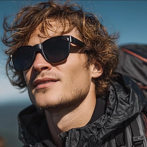 Miniatura 3 de TICHSYGIA Lentes de sol polarizados para hombres y mujeres, con marco cuadrado, con bloqueo UV