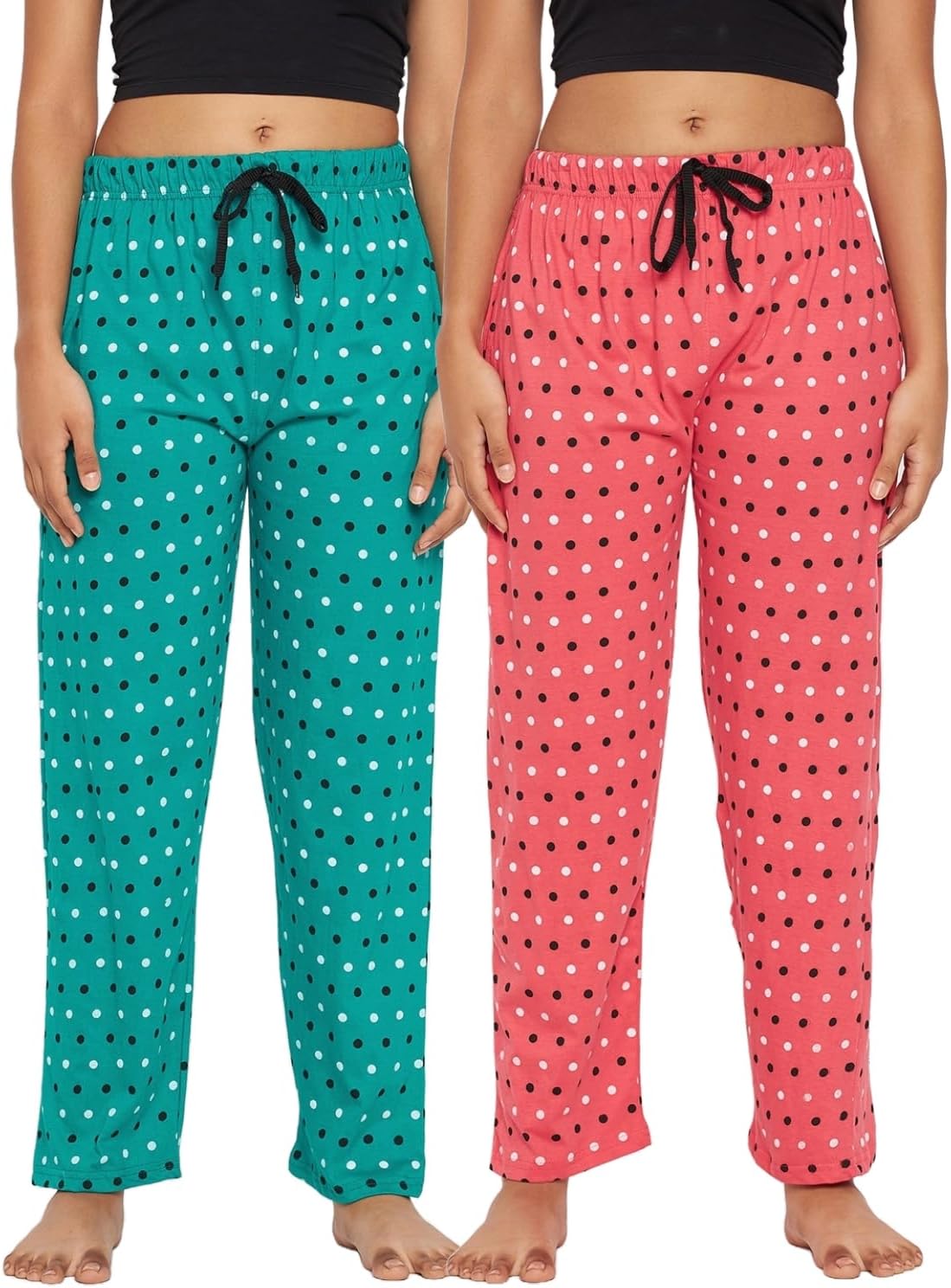 DS FASHIONWomen Cotton Printed Pyjama|Women Lower|Lounge Pants for Women Pack of 2