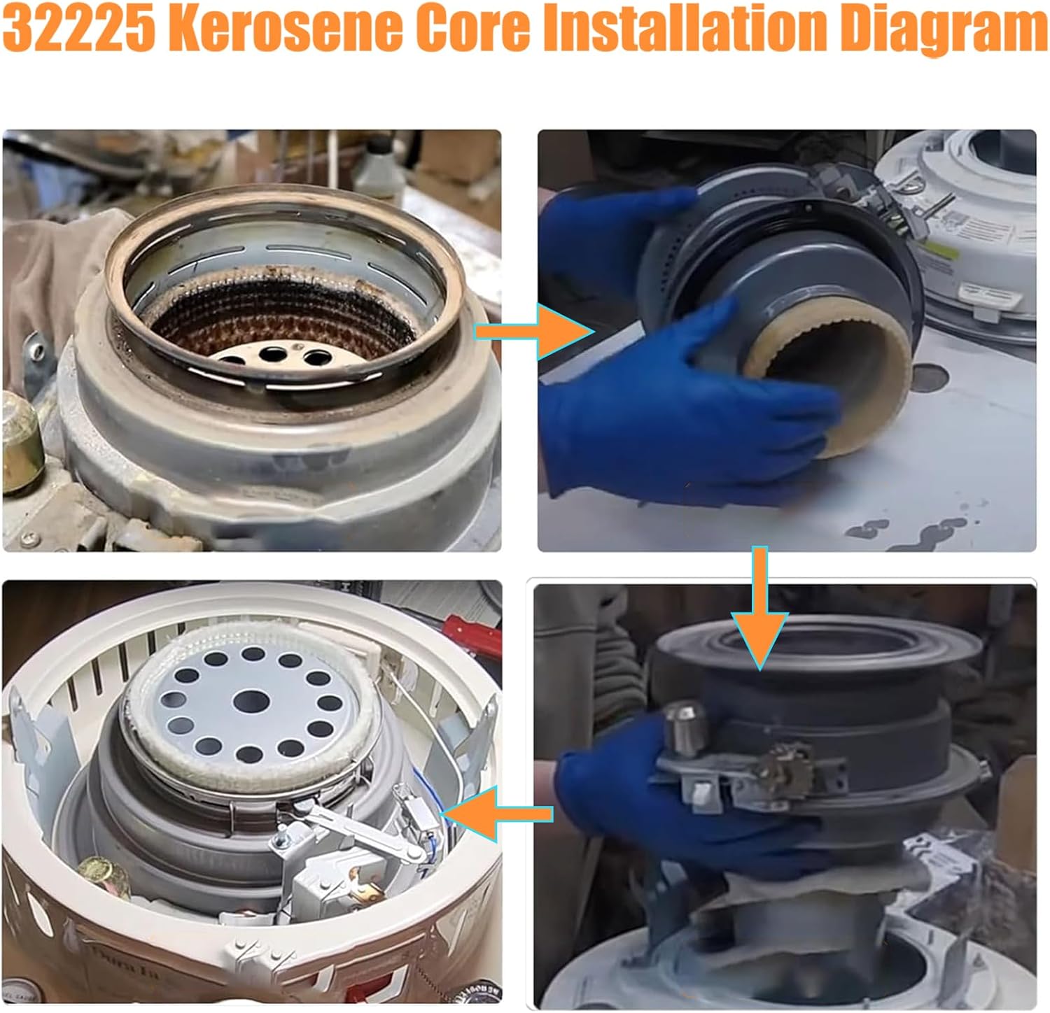 bizhala 32225 Kerosene Heater Wick Replacement Kero World KW-24C Keroheat CV-2300 Dyna GLO CV-2300&RMC-95C Envirotemp CV-2300 DuraHeat DH-2300,Heater Stove Accessories,White image 5 of 5 B0DF7C2L8W