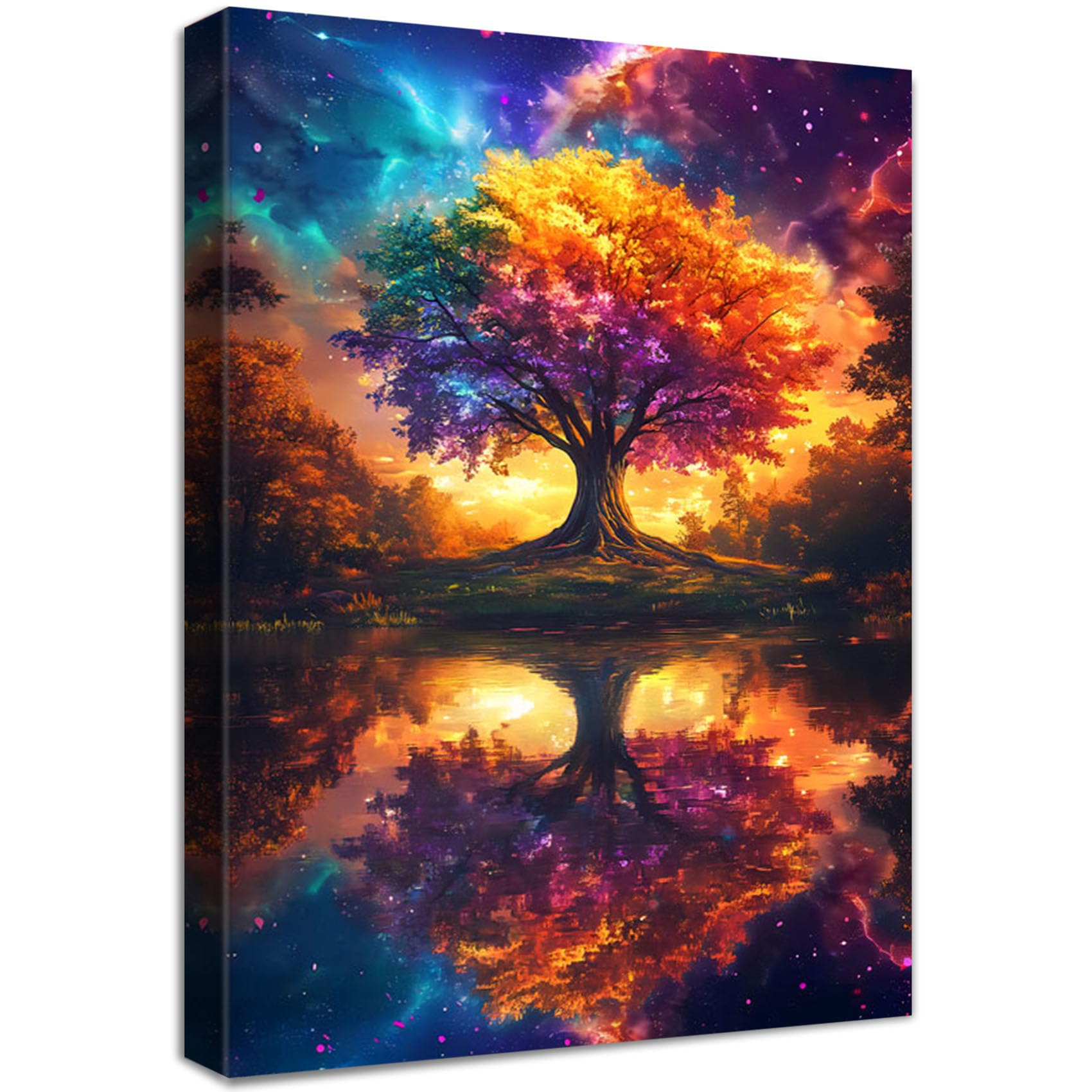 Arbre de vie coloré Paysage de rêve