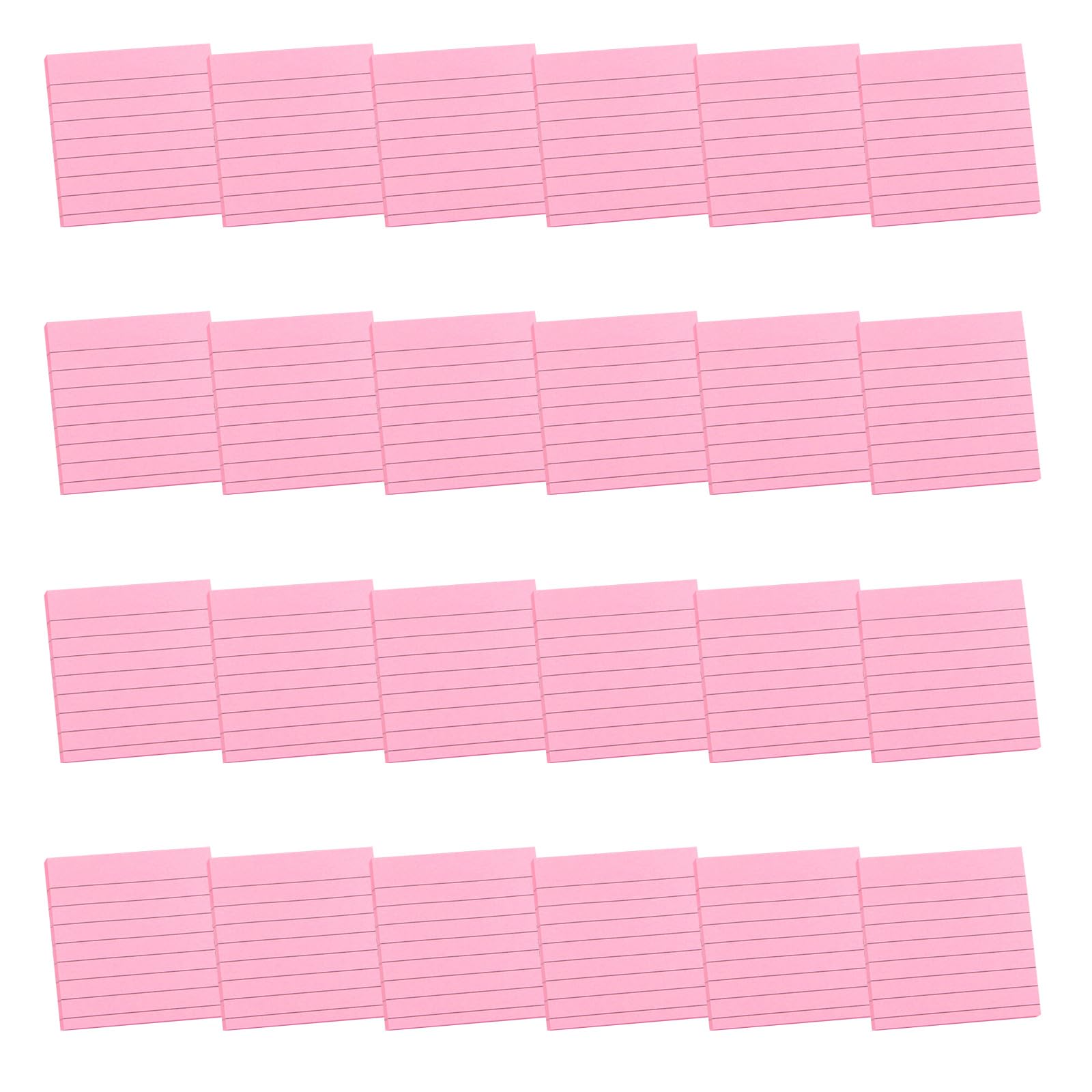 24 blocchi colorati per appunti, a righe, multifunzione, per scrivere e scrivere a righe, multifunzione, a righe, scrittura semplice per la scuola