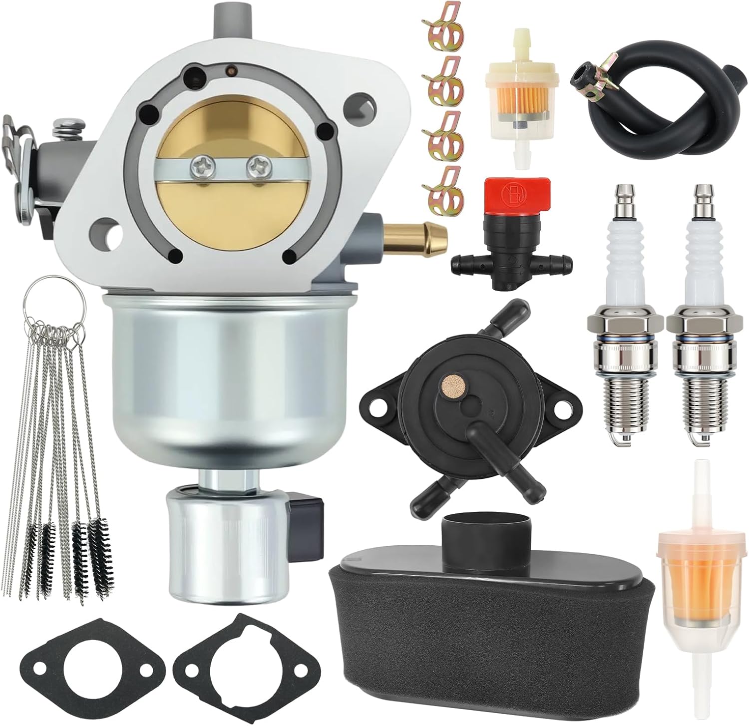 15004-0984 Carburetor Fit for Kawasaki FR730V FS730V FR651V FS651V Engine Mower Carb With 11013-7047 Air Filter and 49040-0770 Fuel Pump Replace 15004-0826 15004-0984 15004-7052 15004-0828