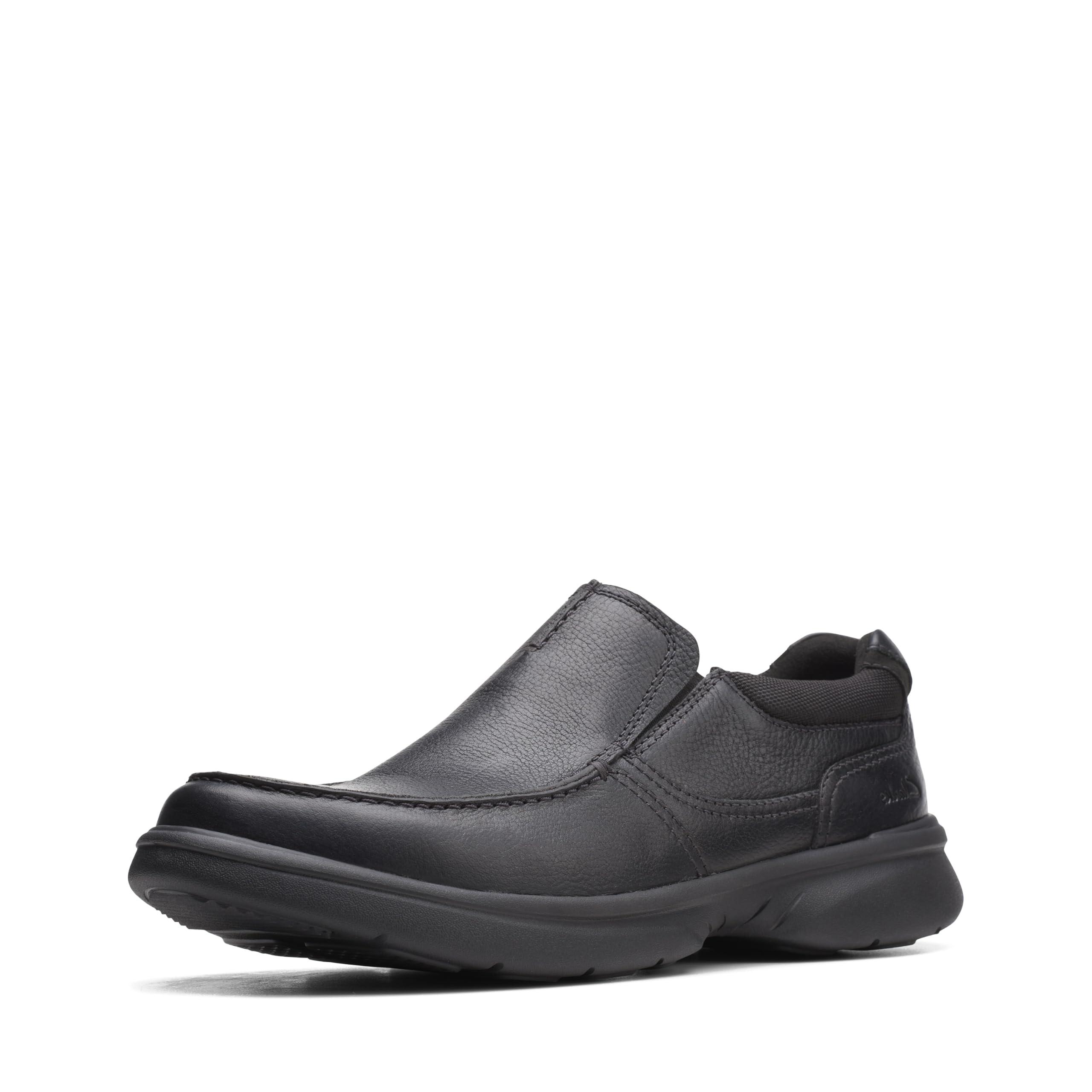 Clarks Herren Bradley Free Slipper, Schwarzes Trommelleder, 45 EU
