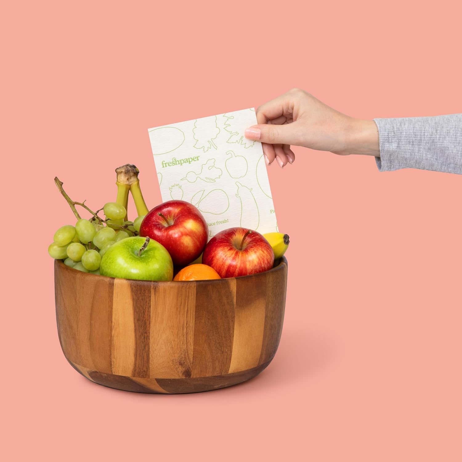 FRESHPAPER Keeps Fruits & Vegetables Fresh for 2-4x Longer, 24 Reusable Food Saver Sheets for Produce (3 Packs), Made in the USA