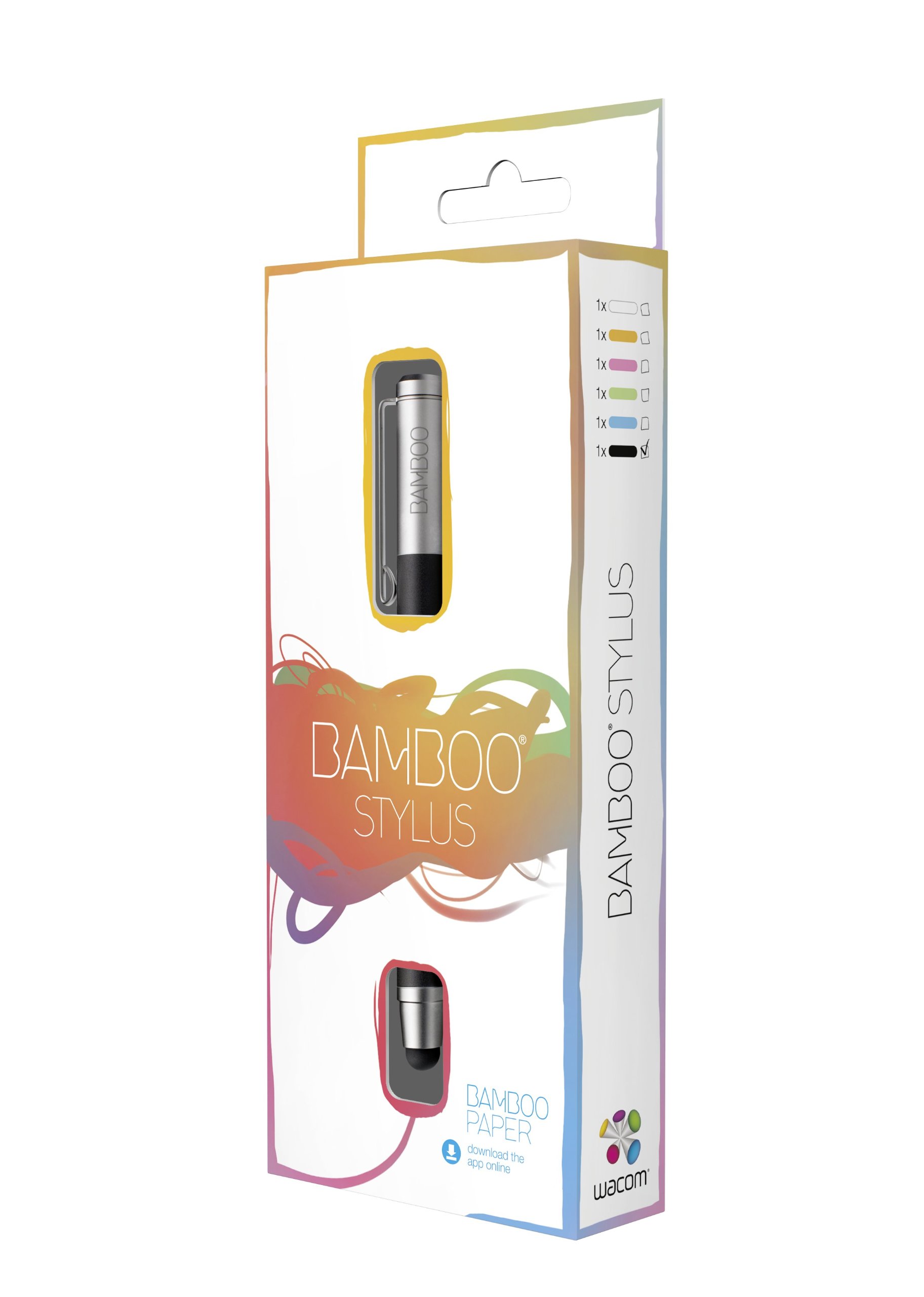 Wacom Bamboo Stylus Solo - CS-100- Penna per iPad e tablet - Bianco [Vecchio Modello]