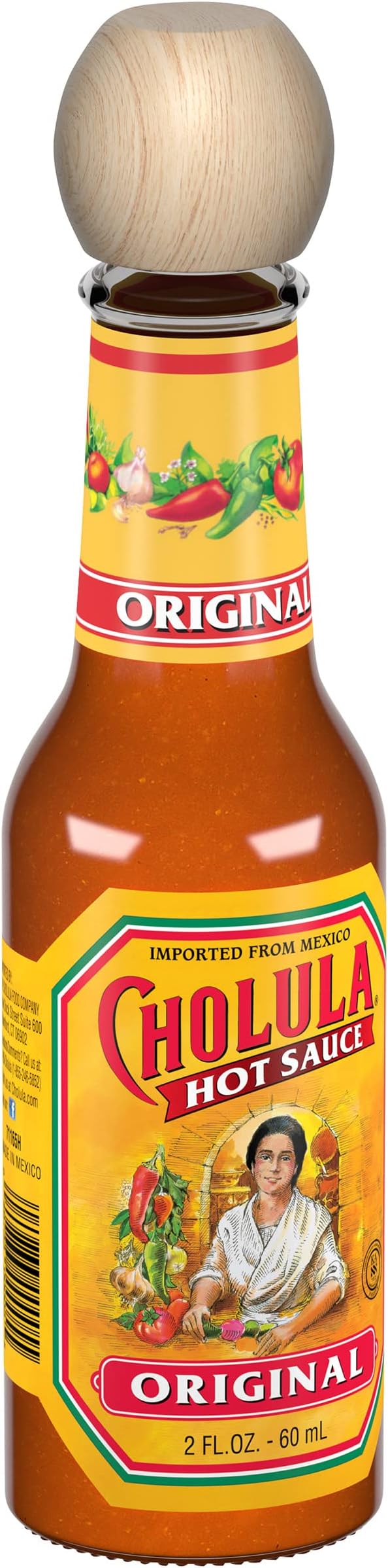 Cholula® Original Hot Sauce, 2 fl oz ℮ 60 ml ℮ 58 g, 12 Pack
