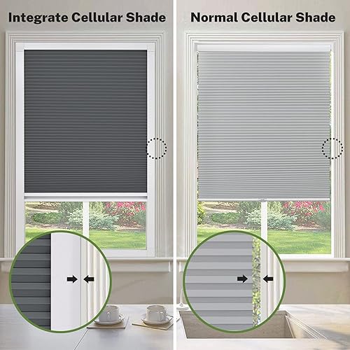 Miniatura 3 de MiLin Persianas opacas sin cordones para ventanas de techo, planos, diseño actualizado, muy fácil de instalar (100 % opaco gris niebla)