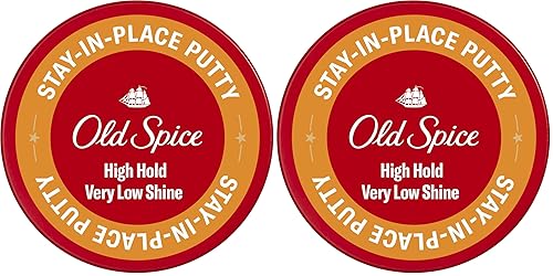 Miniatura 12 de Old Spice Masilla para peinar el cabello que se mantiene en su lugar para hombres, alta sujeción, brillo muy bajo, 2.22 onzas