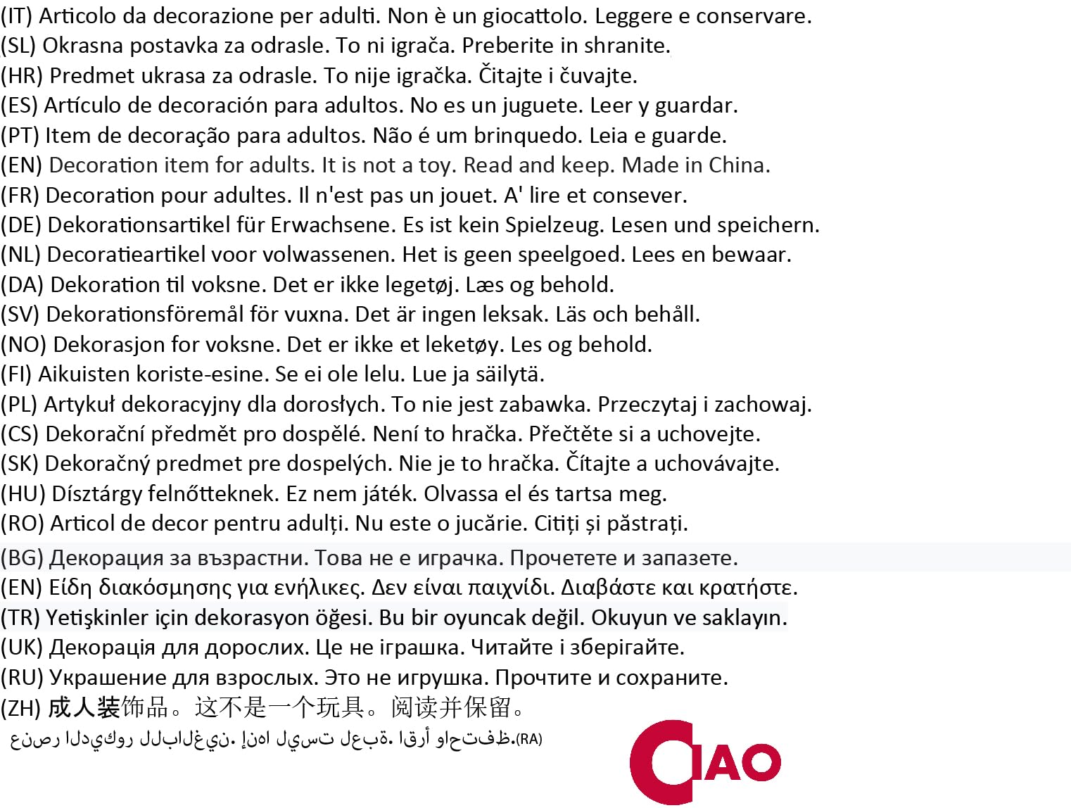 Ciao- Bandiera Italia XL in Tessuto, Verde/Bianco/Rosso, 450 x 300 cm, 22059