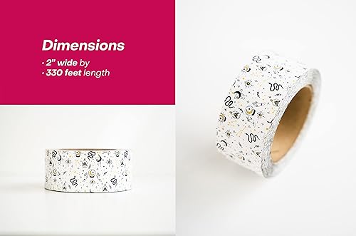 Miniatura 3 de Package Mint Cinta de embalaje de envío de 2 pulgadas x 110 yardas, cinta de embalaje decorativa de 330 pies - Sellado de cajas decorativas para