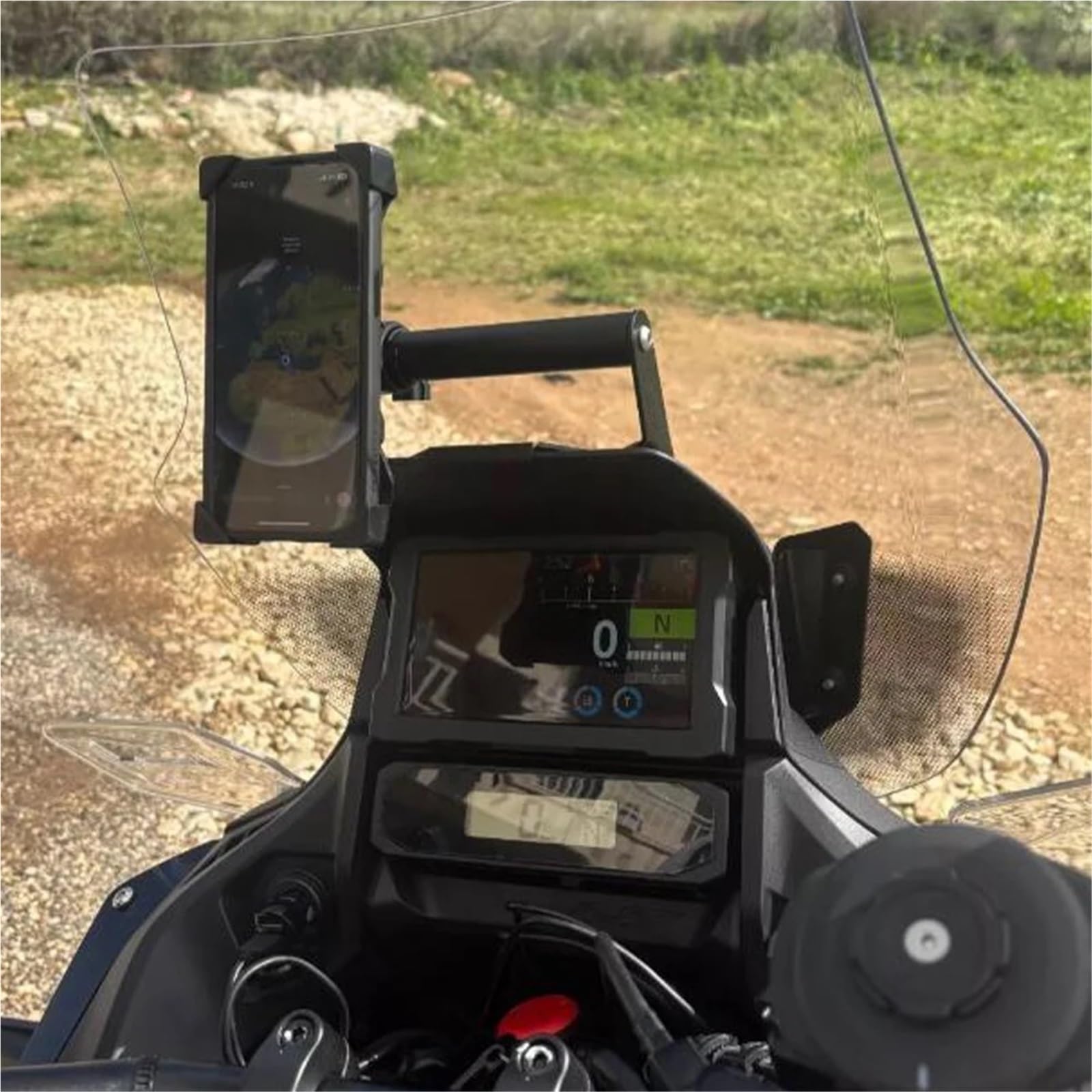 Motocyklowy uchwyt Uchwyt na telefon do nawigacji GPS, pasujący do Honda NT1100 2022-2024. Uchwyt na telefon do nawigacji GPS