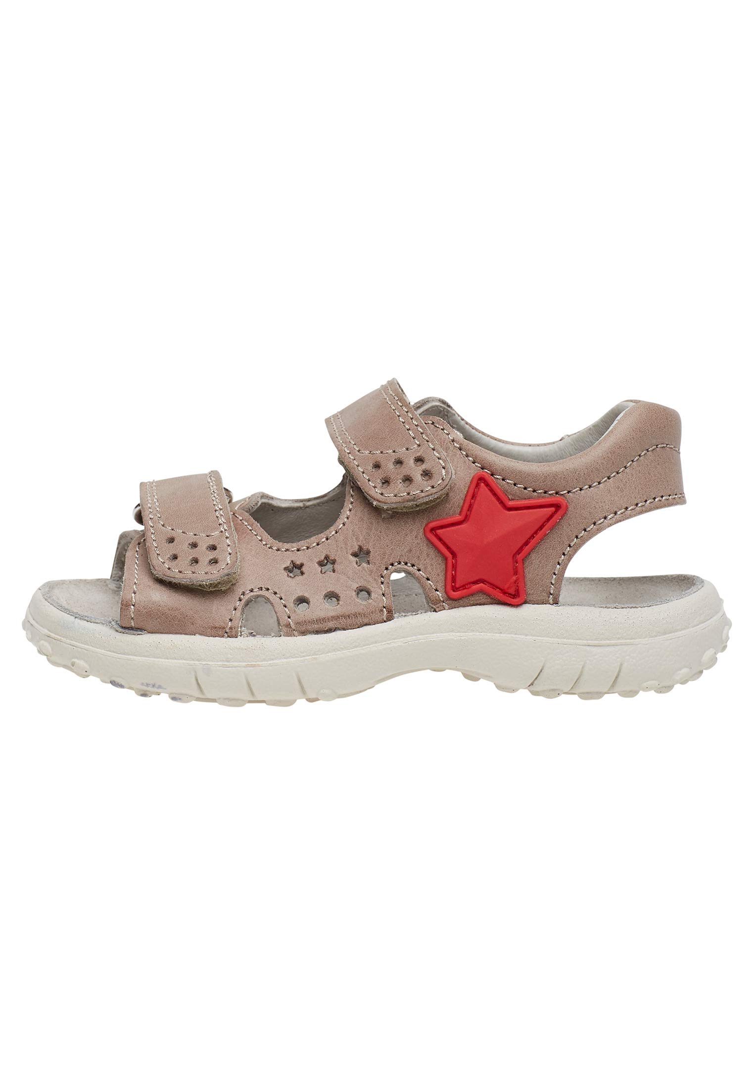 Naturino sandalias de piel con estrellas, calzado infantil de verano transpirable 7