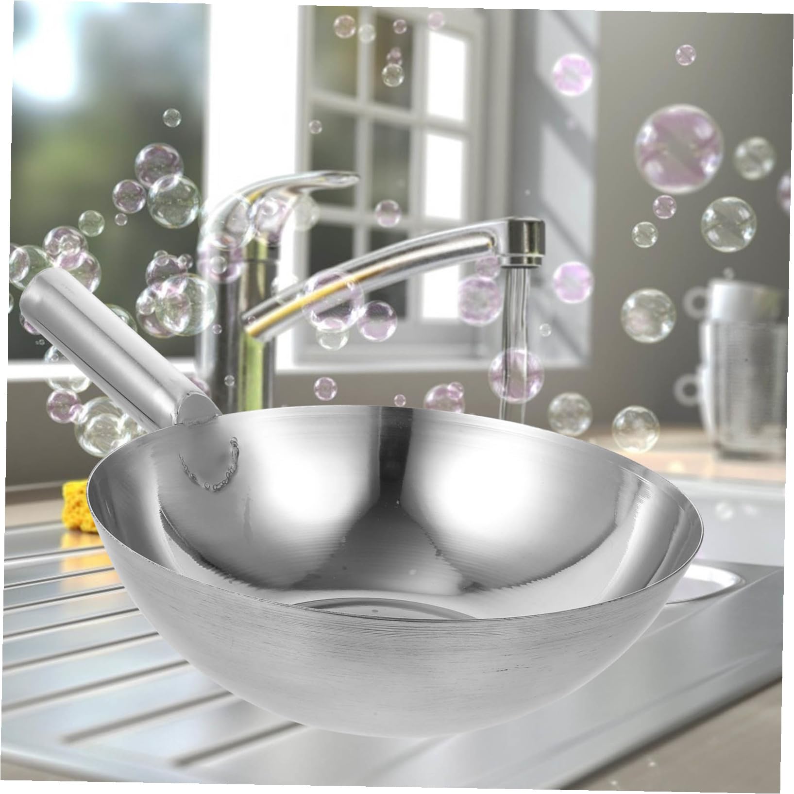 Ipetboom Mestolo per Zuppa in Acciaio Inossidabile Superficie Liscia e Resistente, Mestolo da Cucina Professionale per Cucine e Mense Argento