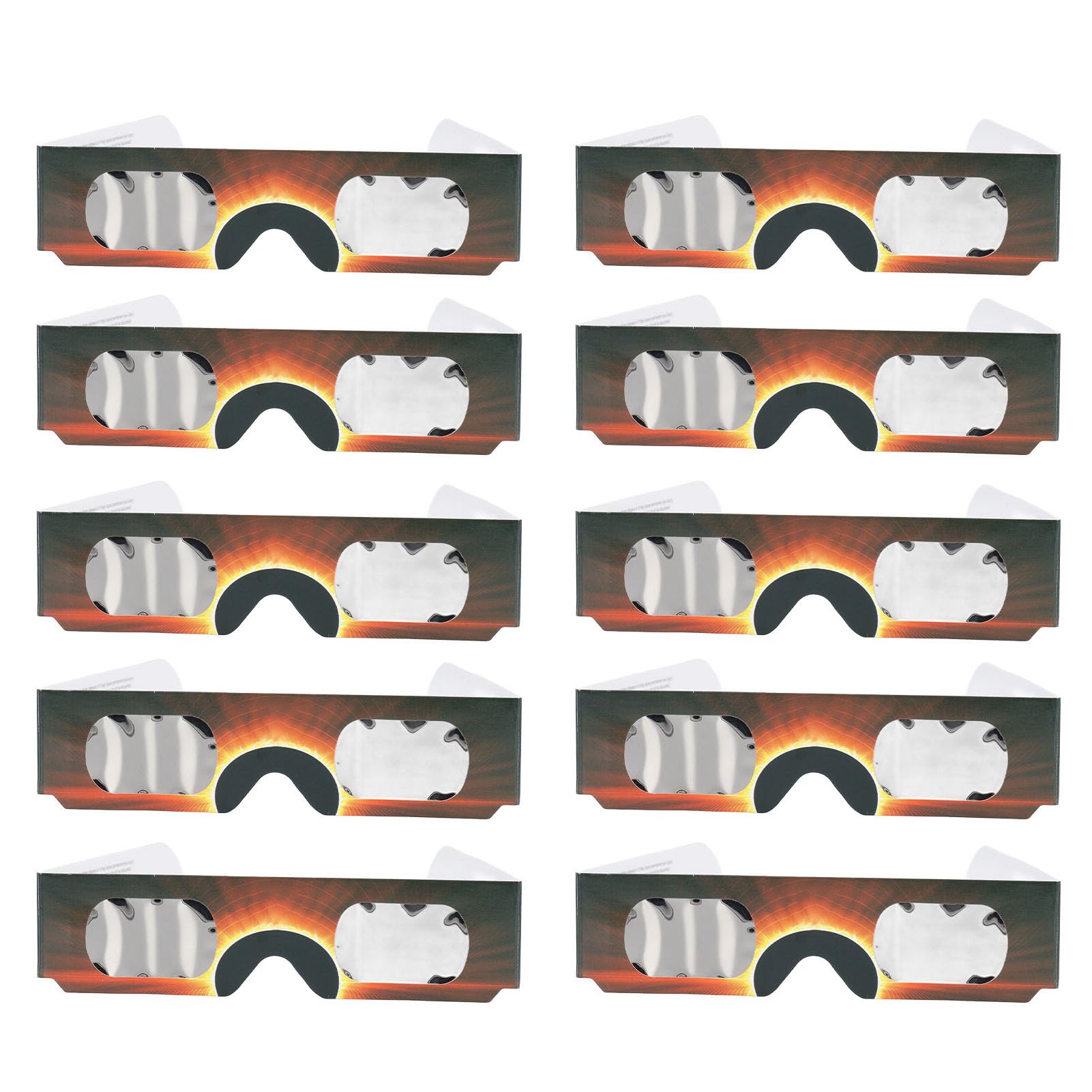 Solar Eclipse Glasses, Easy To Wear 10Pcs Optical Filter Eclipse Glasses for Daily Life for Adults