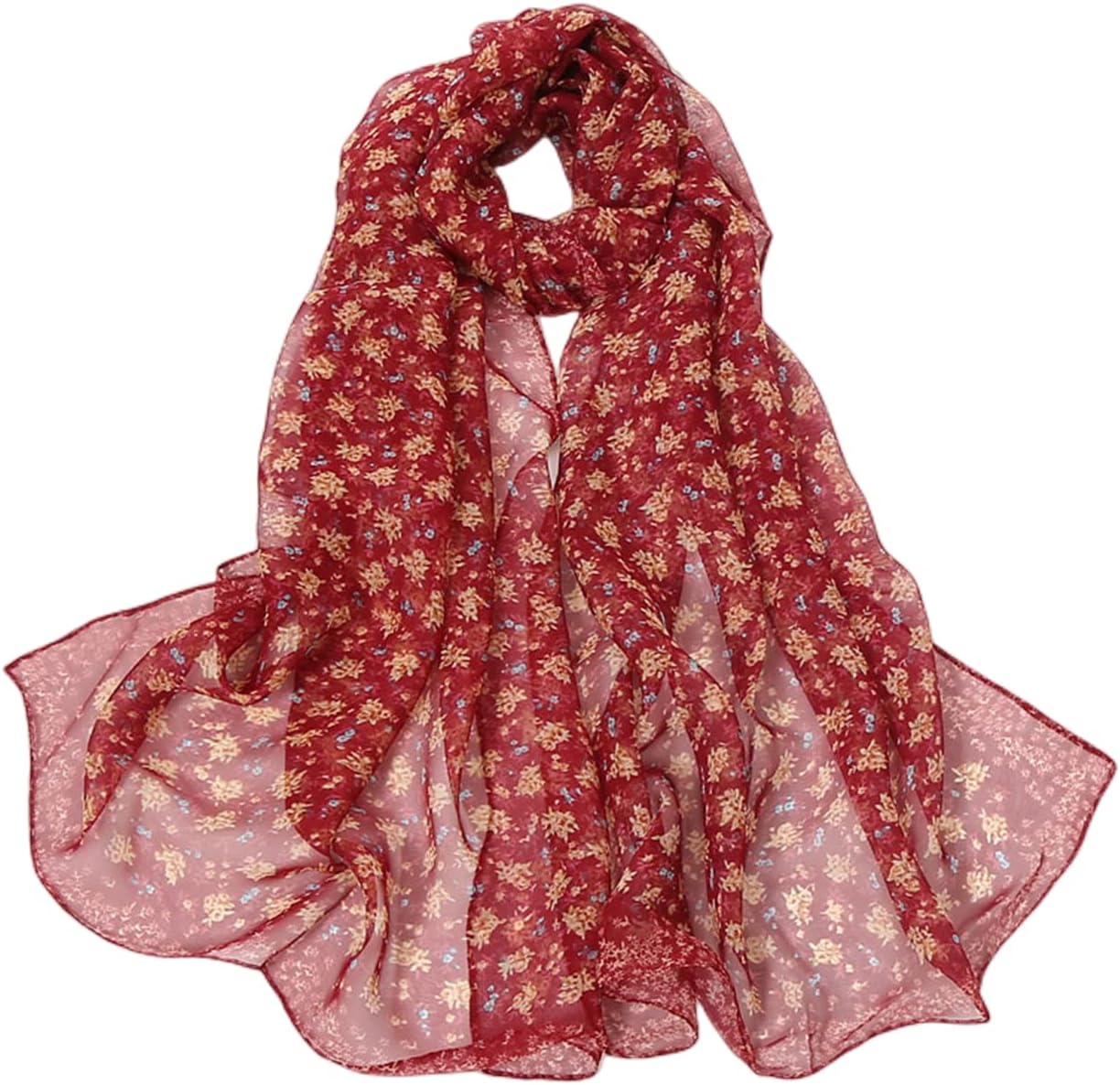 – Chiffon Scarf Women Ladies Scarves Lightweight Clearance Soft Smooth Shawl Wrap Fashion Elegant Scarfs for Women Sale 20A52