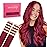 WENNALIFE Tape in Hair Extensions Human Hair Burgundy Red Tape in Extensions, 10pcs 20g 10 inch Remy Invisible Tape Ins Straight Colored Soft Real Human Hair Tape in Extensions Refill Set Extensions