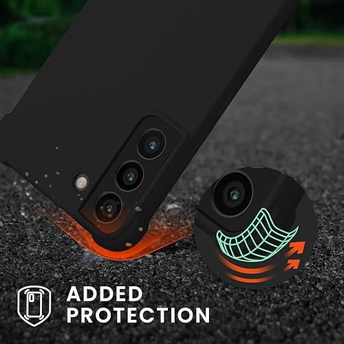 Vista 28 de KIOMY Funda transparente para Samsung Galaxy S22 5G a prueba de golpes con bolsas de aire, esquinas de diseño híbrido, parte trasera de Magnético