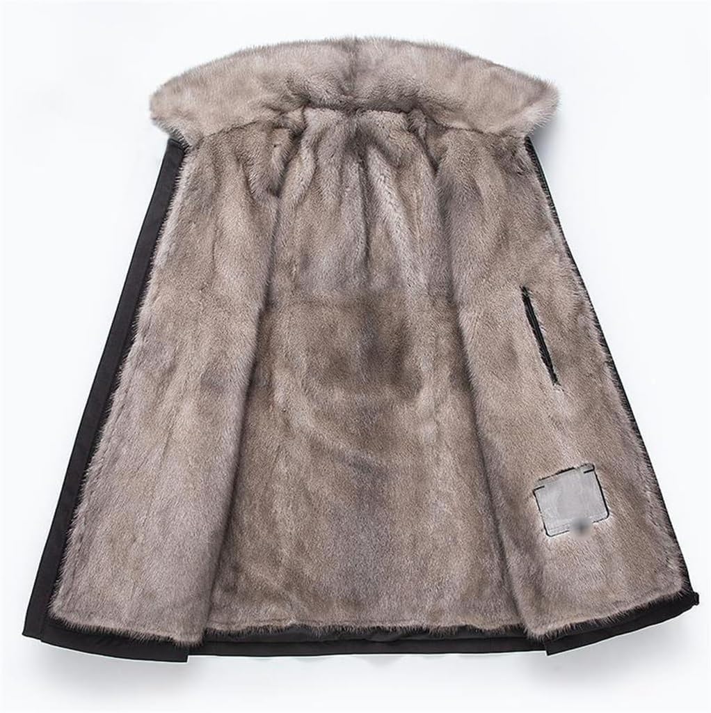 Autumn and Winter Thick Coat for Men's Warm and Velvet Jacket Casual Winter Wear(X-Large)