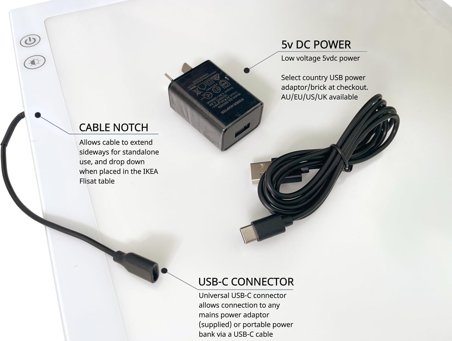 Toddle Way A3 RGB LED LightPad Compatible with IKEA Flisat Table. Standalone or a Flisat Table Insert. 8 changing Colors for tracing, Arts Crafts, Montessori Waldorf Reggio Light Sensory Play for Kids