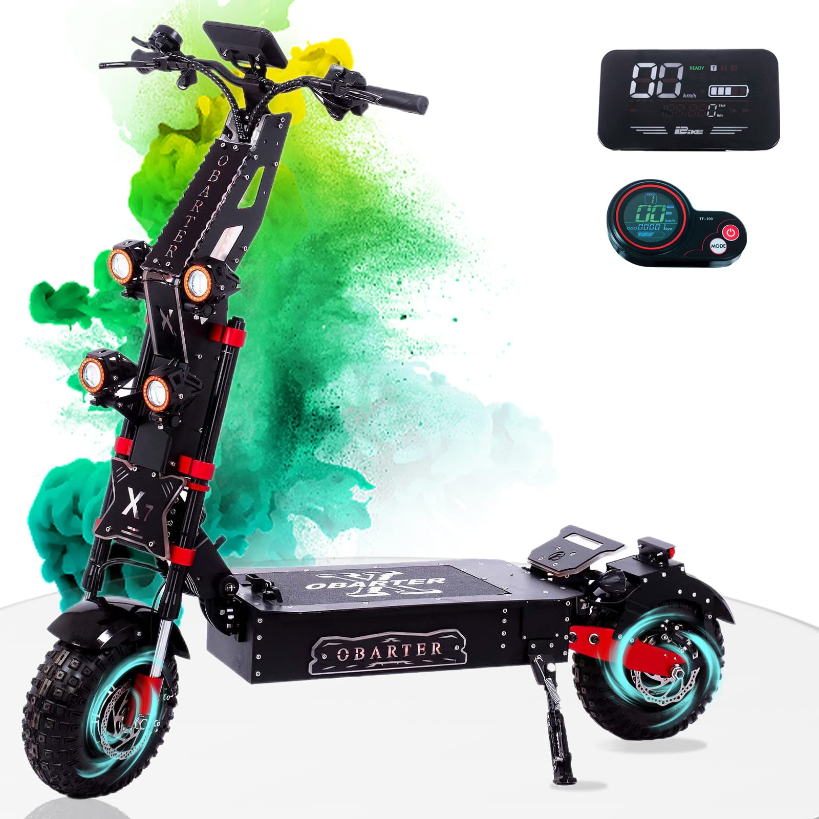 Buy Electric Scooter, Adult high Power Dual Motor Professional Folding