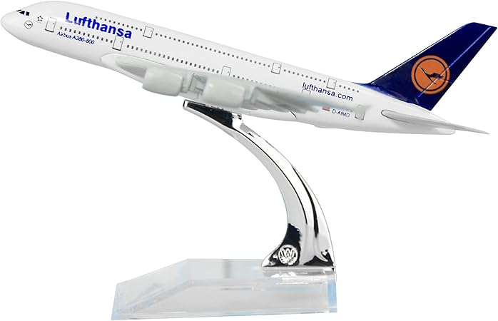 24-Hours Germany Deutsche Lufthansa AG A380 Solid Metal Alloy Model Aircraft