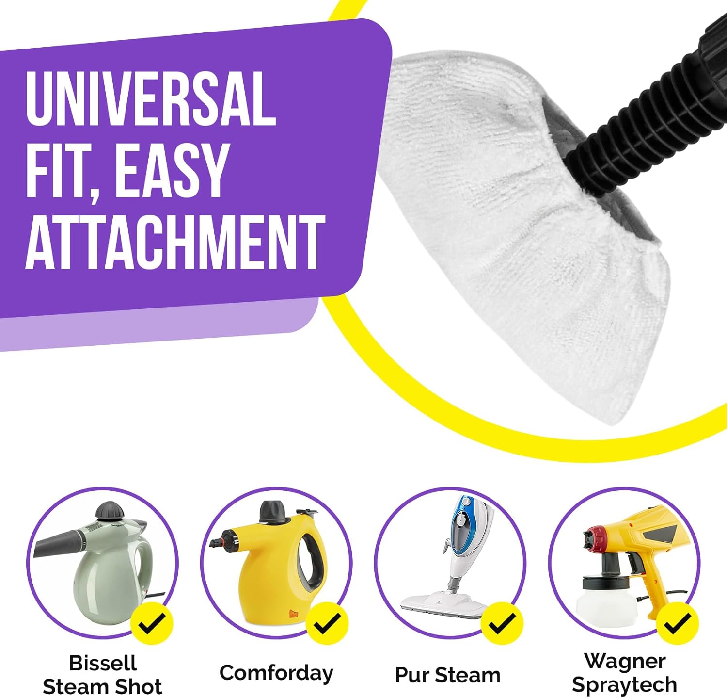 Handheld Steam Cleaner with 10 Pcs Steam Cleaning Cloths