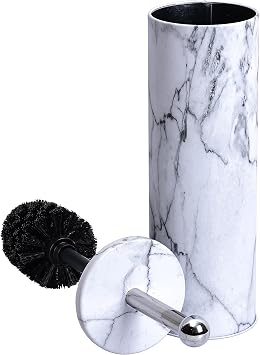 Deep & Sturdy Toilet Bowl Brush with Holder - Durable Scrubbing - Toilet Cleaners - Household Essentials - Silicone Brush - Bathroom Cleaner - Cleaning Supplies - Household Supplies, White