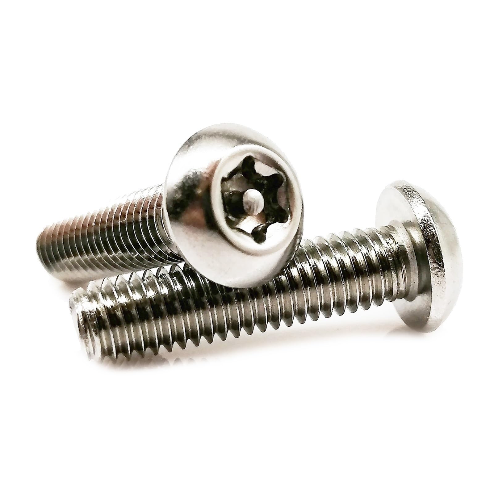 Tornillo autorroscante 5/10/50 piezas M6 M8 304 de acero inoxidable con seis lóbulos Torx de cabeza redonda con pin a prueba de manipulaciones (35 mm, 5 piezas M8)